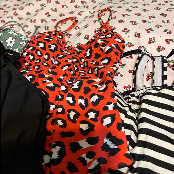 Lot of swimwear, bottoms, tops, suit and coverup. Size medium and one small. - Picture 10 of 10